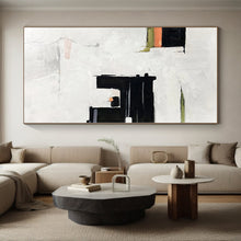 Load image into Gallery viewer, Large - Format Minimalist Black - White Abstract 1 Acrylic for Contemporary Office & Monochrome Bedroom LargeART0327