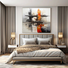 Load image into Gallery viewer, Grand Hand - painted Urban Abstract Reflection Acrylic Art for Industrial - Chic Lounges LargeART0177