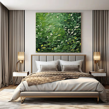 Load image into Gallery viewer, Oversized Hand - painted Lush Green Foliage Acrylic Art for Botanical - Inspired Living Spaces LargeART0193