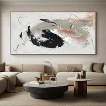 Load image into Gallery viewer, Oversized Neutral Abstract Art for Calming Bedroom & Minimalist Study LargeART0508