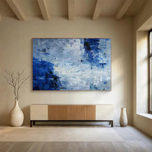 Load image into Gallery viewer, Blue & Grey Abstract - Modern Office Art LargeART1587