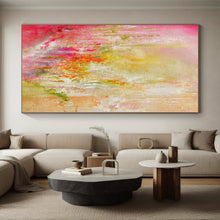 Load image into Gallery viewer, Hand - painted Oversized Soft Pastel Abstract Fusion Acrylic Art for Feminine Bedrooms LargeART0055