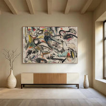 Load image into Gallery viewer, Colorful Chaos Abstract Painting for Creative Studio & Vibrant Café DKH144