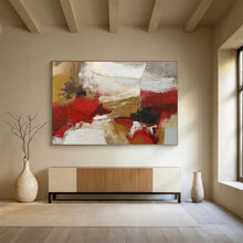 Load image into Gallery viewer, Rustic Energy Abstract Painting with Earth Tones DKH506