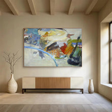 Load image into Gallery viewer, Abstract Still “Colorful Chaos” Painting on Canvas, Expressive Still Life Art DKH845