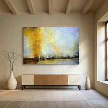 Load image into Gallery viewer, Golden Sunset Landscape - Relaxing Living Room Art LargeART1586