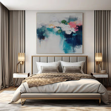 Load image into Gallery viewer, Soft Floral Abstract Canvas Painting, Perfect for Romantic Boudoir & Relaxing Reading Nook LargeART1182