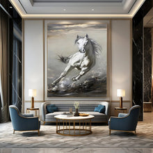 Load image into Gallery viewer, Energetic Abstract Painting, Dynamic Horse Art for Sports Room & Conservatory LargeART2180