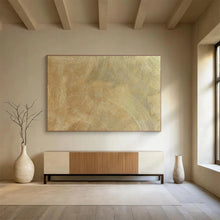 Load image into Gallery viewer, Metallic - Toned Abstract Painting on Canvas: Swirled - Textured Abstraction DKH580