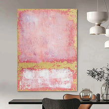 Load image into Gallery viewer, Pink & Gold Abstract Art, Great for Feminine Boutique & Romantic Bedroom LargeART2325