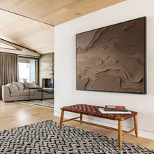 Load image into Gallery viewer, Textured Beige Sand Dunes Abstract acrylic painting DLZ095