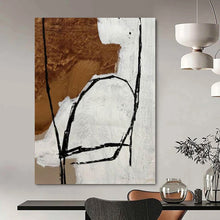 Load image into Gallery viewer, Simplified Abstract Forms Abstract Canvas Painting, Nice for Modern Bedroom & Contemporary Lounge LargeART1112