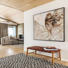 Load image into Gallery viewer, Textured Angel - Themed Abstract Painting On Canvas DKH454