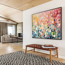 Load image into Gallery viewer, Colorful Dots Abstract Landscape Large - scale acrylic painting DLZ161