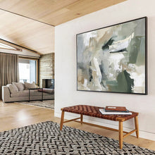 Load image into Gallery viewer, Earthy - Toned Abstract Painting for Bohemian Living Room & Art - Lovers’ Den DKH240