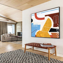 Load image into Gallery viewer, Vibrant Color - Block Abstract Painting on Canvas DKH566