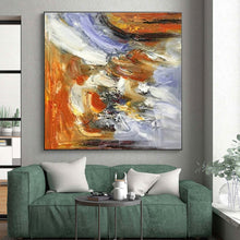 Load image into Gallery viewer, Colorful Abstract Fusion Acrylic Art - Suited for Bohemian - style Bedroom & Artistic Studio LargeART0619