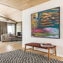 Load image into Gallery viewer, Colorful Abstract Water - Inspired Painting On Canvas DKH371