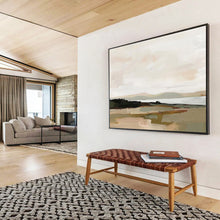 Load image into Gallery viewer, Soft - Toned Landscape Abstract Painting for Bohemian Bedroom & Cozy Café DKH242