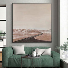 Load image into Gallery viewer, Desert Road Under Pale Sky Acrylic Art - Suited for Adventure - themed Study & Southwest - style Living Room LargeART0665