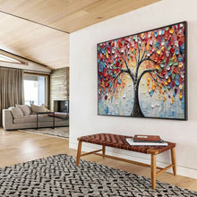 Load image into Gallery viewer, Colorful Life Tree Large - scale acrylic painting DLZ169