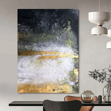 Load image into Gallery viewer, Dark - Gold Abstract Layered Acrylic Art, Fit for Library & Study LargeART1008