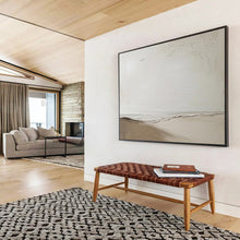 Load image into Gallery viewer, Hand - painted Minimalist Beach Scene Acrylic Art for Serene Bedroom Decor LargeART1658