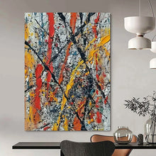 Load image into Gallery viewer, Color - Splashed Abstract Painting - Great for Game Room & Creative Studio LargeART2355
