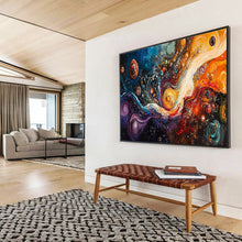 Load image into Gallery viewer, Cosmic Swirl “Galaxy Dreams” Painting on Canvas, Abstract Space Art DKH815
