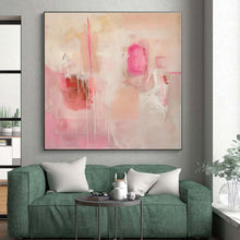 Load image into Gallery viewer, Large - Format Pink - Toned Abstract Drizzle Art for Boudoir & Girls’ Bedroom LargeART0440