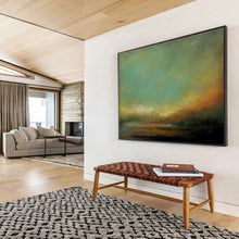 Load image into Gallery viewer, Abstract Landscape Painting on Canvas - “Ethereal Dusk” DKH778