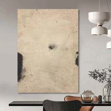 Load image into Gallery viewer, Minimalist Beige - Black Abstract Canvas Painting, Perfect for Minimalist Living Room & Contemporary Gallery LargeART1165