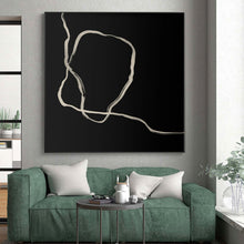 Load image into Gallery viewer, Massive Black and White Curved Lines Acrylic for Modern Art Studio & Zen - Inspired Meditation Room LargeART0336