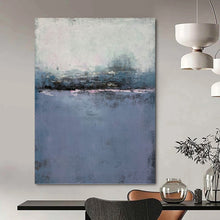 Load image into Gallery viewer, “Purple - Hued Horizons” - Purple, Grey Abstract Landscape on Canvas DKH1224