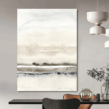Load image into Gallery viewer, Gray - White Abstract Watercolor Art, Perfect for Serene Bedroom & Calming Bathroom LargeART2054
