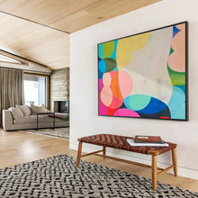 Load image into Gallery viewer, Colorful Geometric Abstract Art for Modern Playroom & Creative Coworking Space DKH056