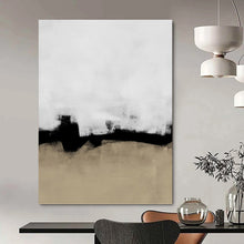 Load image into Gallery viewer, “Neutral Tone Gradients” Abstract Minimalist Painting on Canvas, Sophisticated Decor DKH965