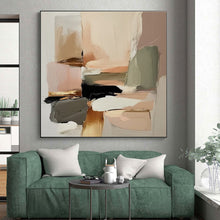 Load image into Gallery viewer, Large Soft Color Block Abstract - Great for Bohemian Bedroom & Wellness Studio LargeART0736