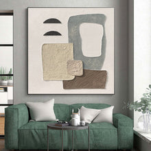 Load image into Gallery viewer, Neutral Textured Abstract Art – Perfect for Scandinavian - Style Nursery & Calm Office Breakroom LargeART0679