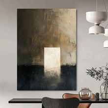 Load image into Gallery viewer, “Dark Abstract with Light Portal” - Expressionistic Abstract Acrylic, Ideal for Contemporary Living Room and Art Studio DTP008