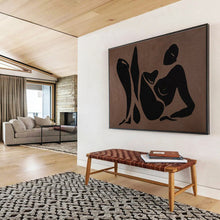 Load image into Gallery viewer, Abstract Figurative Painting on Canvas - “Elegant Silhouettes” DKH743