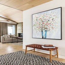 Load image into Gallery viewer, “Vibrant Floral Bouquet” - Abstract Acrylic of a Colorful Flower Vase, Great for Dining Room and Bathroom DLZ220