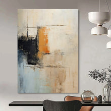 Load image into Gallery viewer, Multitone Abstract with Black Shapes, Suited for Contemporary Office & Art - Lovers’ Hallway LargeART1336