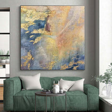 Load image into Gallery viewer, Colorful Abstract with Gold Accents Acrylic Art - Ideal for Bohemian - chic Living Room & Creative Studio LargeART0582