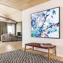 Load image into Gallery viewer, Colorful Floral Abstract Splash Acrylic painting DLZ147