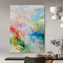 Load image into Gallery viewer, Dreamy Floral Abstract Canvas Painting, Great for Bohemian Nursery & Garden - Themed Lounge LargeART1180