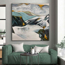 Load image into Gallery viewer, Large - Scale Abstract Mountain Range Acrylic for Nature - Inspired Living Room & Cozy Cabin Bedroom LargeART0314