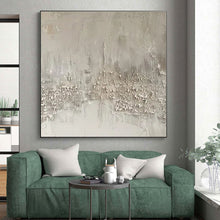 Load image into Gallery viewer, White Textured Abstraction Art for Minimalist Home & Art Gallery LargeART0856