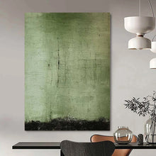 Load image into Gallery viewer, Large - Scale Hand - painted Green Textured Abstract Art for Nature - Inspired Studies LargeART0154