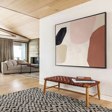 Load image into Gallery viewer, Pastel - Toned Abstract Painting on Canvas: Soft - Shaped Abstraction DKH578